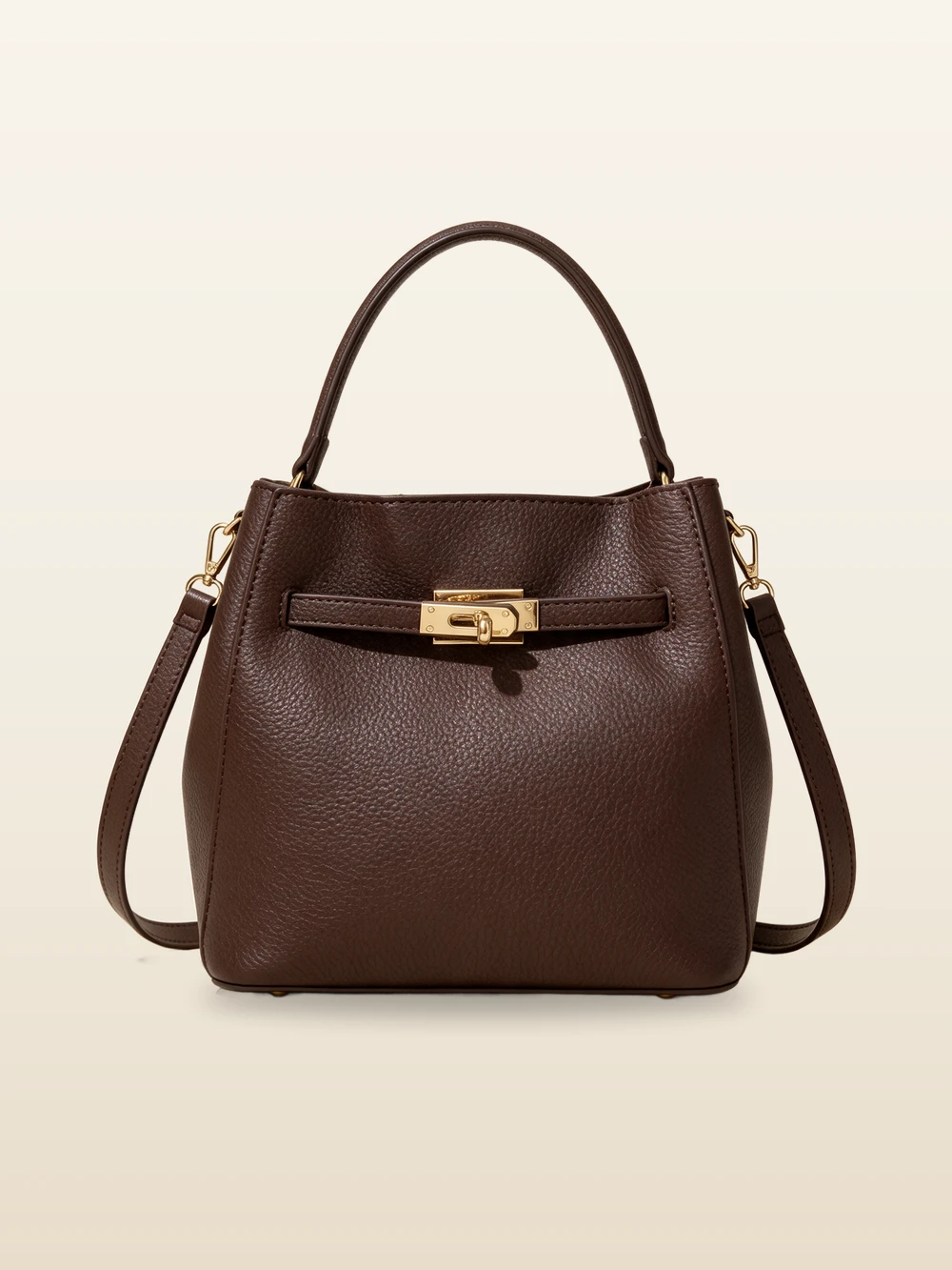 Bolso estructurado en chocolate